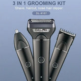 DALING 3 in 1 DL-9107 Professional Rechargeable Hair Trimmer